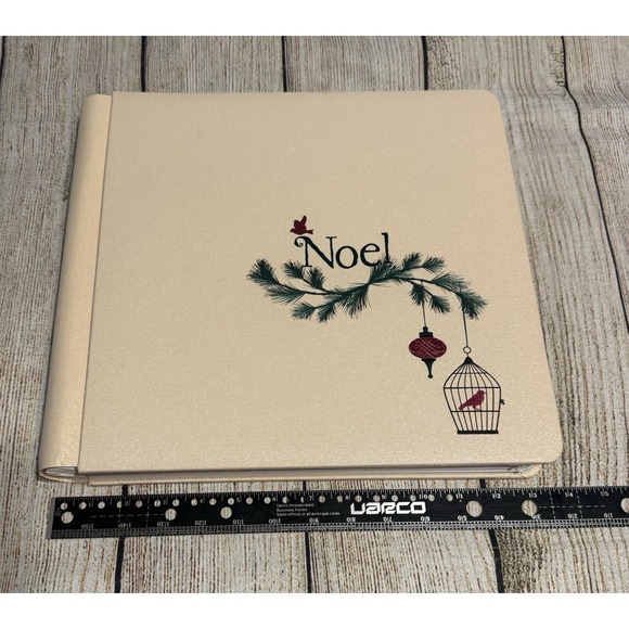 Other - Creative Memories 12x12 Flex-Hinge Scrap Album Book Noel Shimmer Foil & 30 pages
